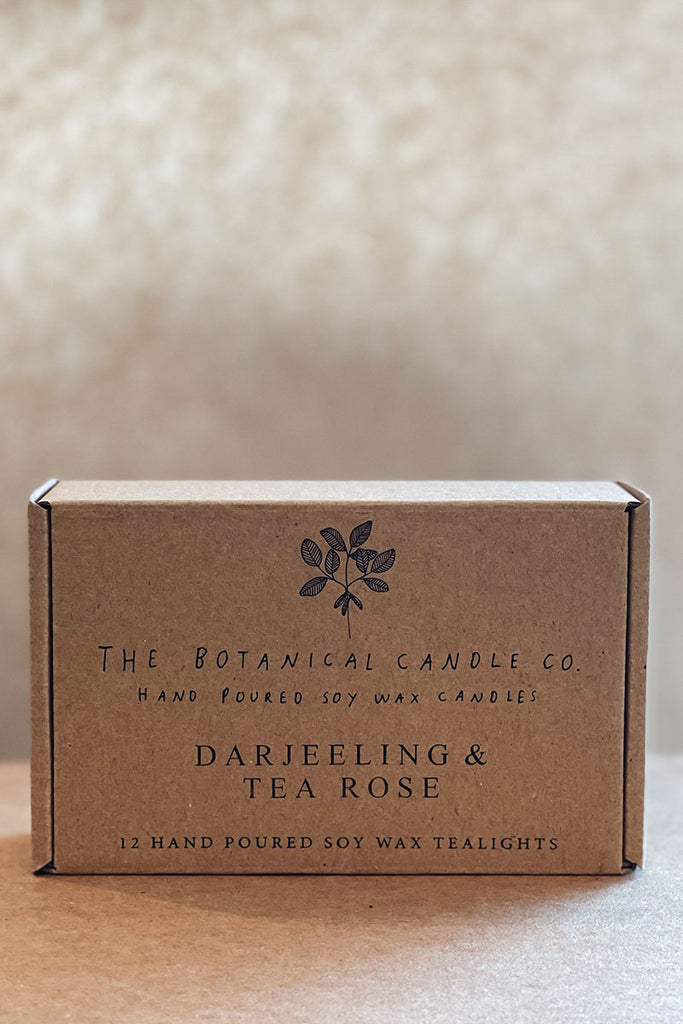 Boxed Tealights - Darjeeling and Tea Rose - Notre A Life Less Ordinary