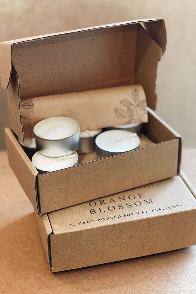 Boxed Tealights - Orange Blossom - Notre A Life Less Ordinary