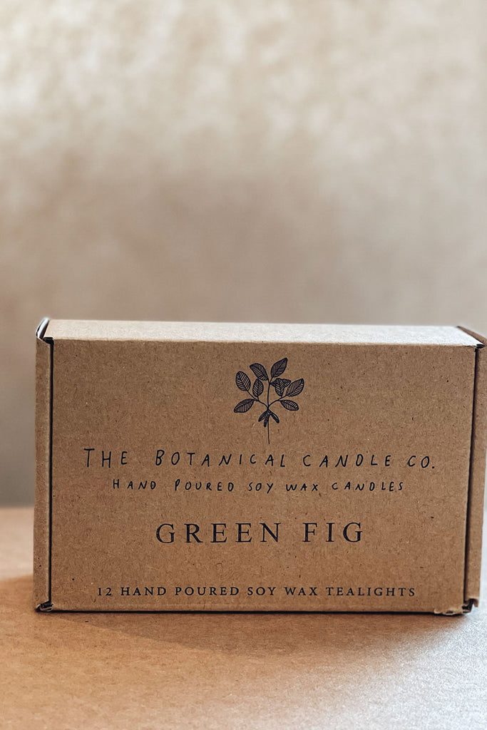 Boxed Tealights - Green Fig - Notre A Life Less Ordinary